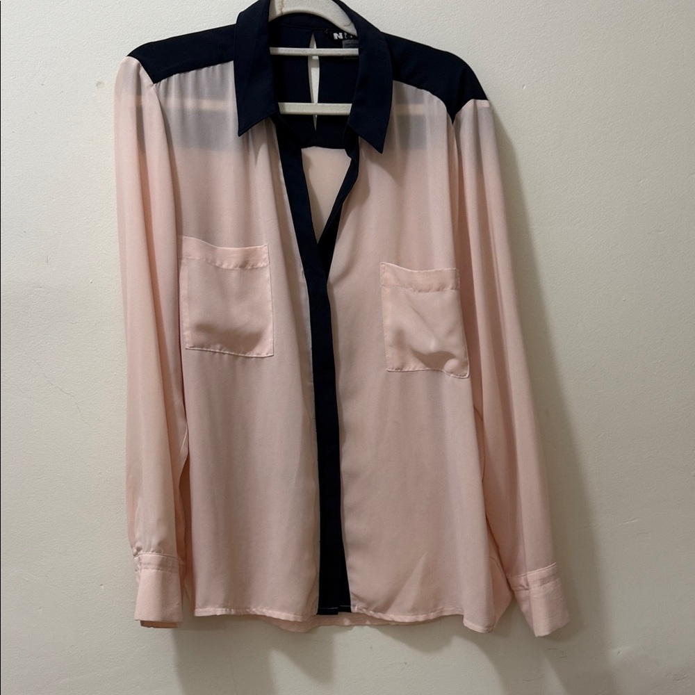 Black Label Pink and Black Blouse